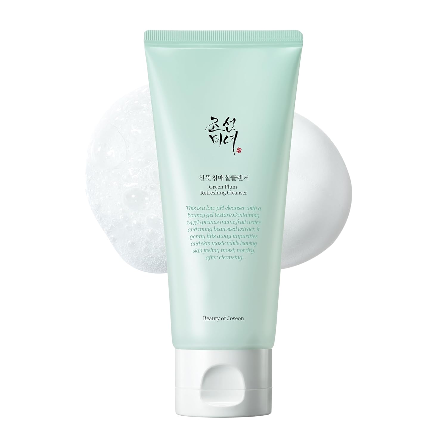 Beauty of Joseon Green Plum Refreshing Cleanser Gel Type Deep Beauty of Joseon Green Plum Refreshing Cleanser Gel Type Deep Pore Cleansing, Acne Face Wash, Blackhead Remover for All Skin Types, Korean Skincare 100ml, 3.38 fl.oz