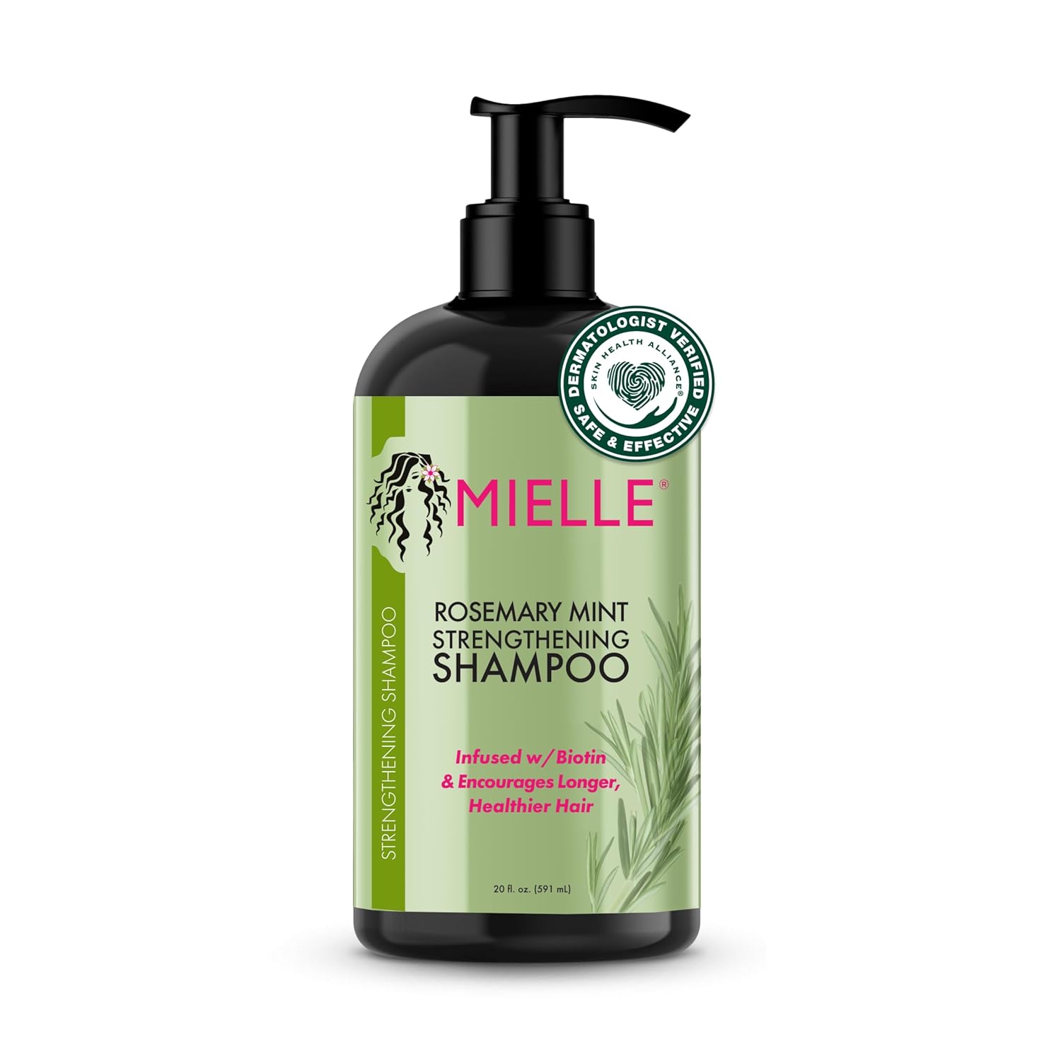 Mielle Organics Rosemary Mint Strengthening Shampoo Infused with Biotin, Cleanses Mielle Organics Rosemary Mint Strengthening Shampoo Infused with Biotin, Cleanses and Helps Strengthen Weak and Brittle Hair, 12 Ounces