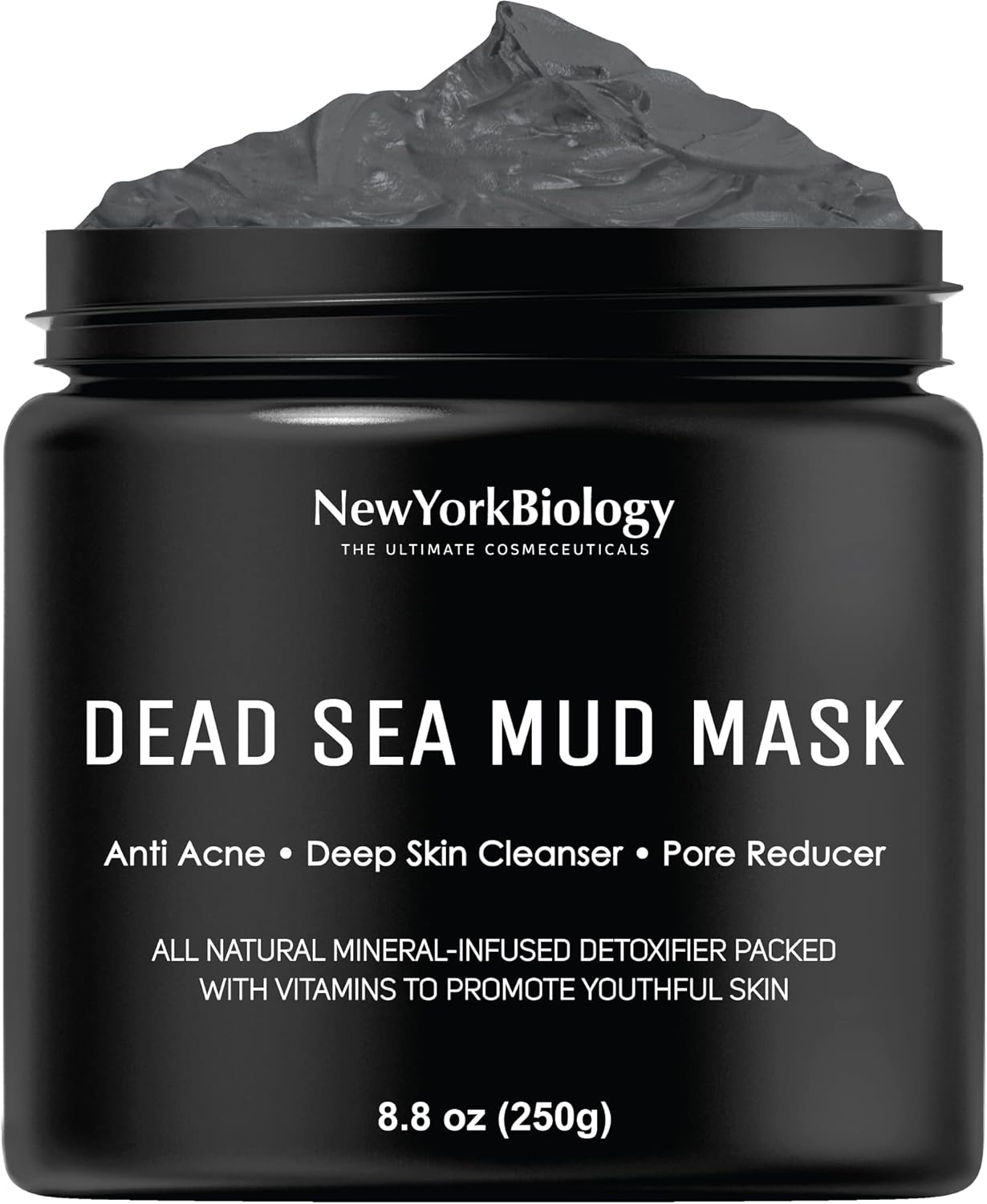 New York Biology Dead Sea Mud Mask for Face and New York Biology Dead Sea Mud Mask for Face and Body - Spa Quality Pore Reducer for Acne, Blackheads & Oily Skin, Natural Skincare for Women, Men - Tightens Skin for A Healthier Complexion - 8.8 oz