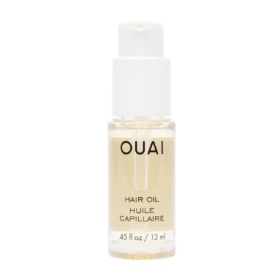 OUAI Hair Oil Travel Size - Hair Heat Protectant Oil for Frizz Control - Adds Shine and Smooths Split Ends - Color Safe Formula - Paraben, Phthalate and Sulfate Free (0.45 oz)