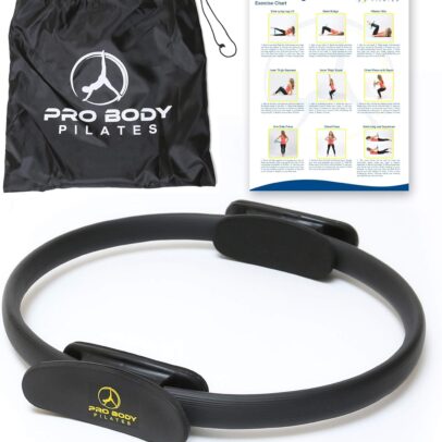 ProBody Pilates Fitness Ring – 14 Inch Pilates Ring for Focusing on Toning Inner Thighs, Arms, and Core