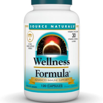 Source Naturals Wellness Formula Bio-Aligned Vitamins & Herbal Defense for Advanced Immune Support* - Dietary Supplement & Immunity Booster - 120 Capsules