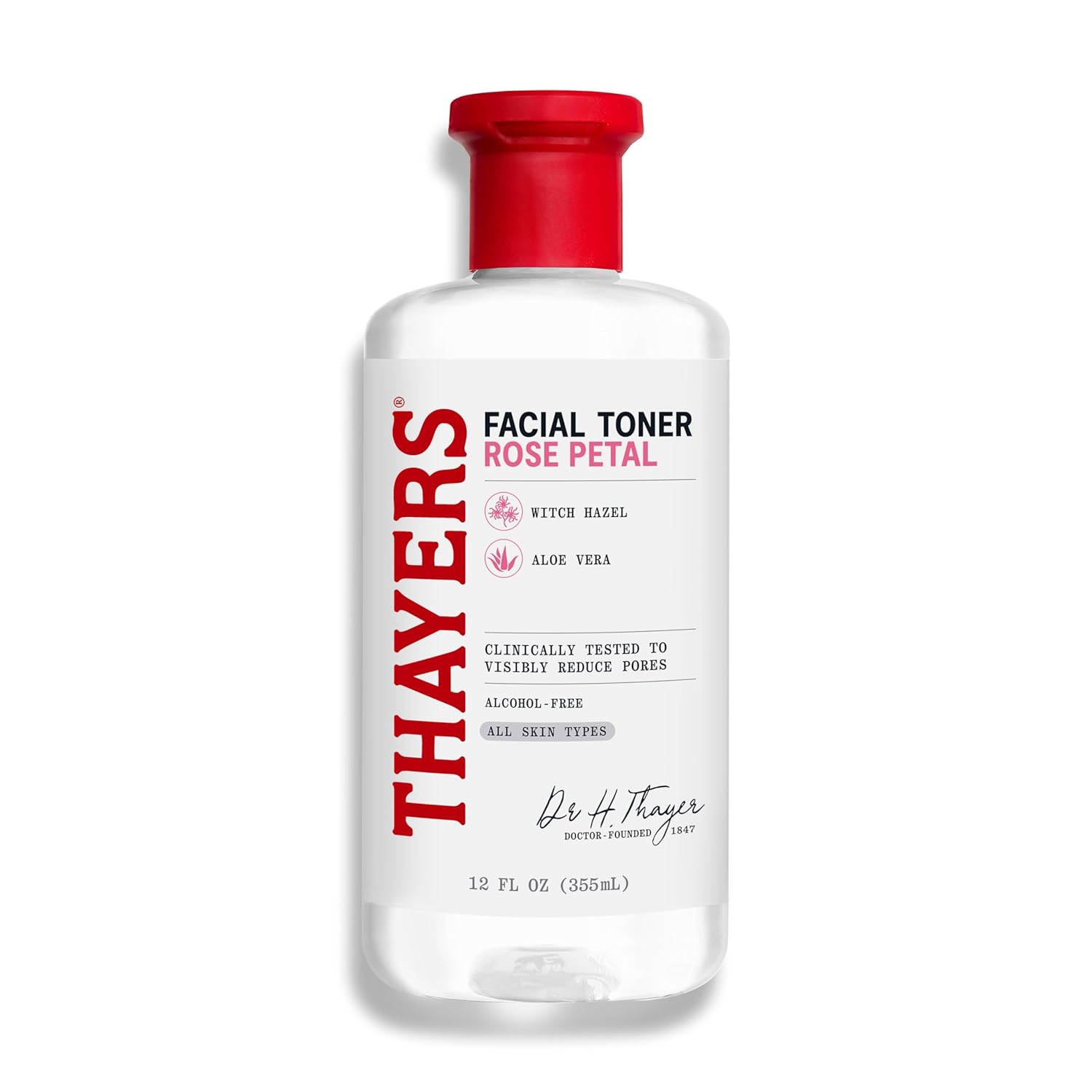 Thayers Alcohol-Free Rose Petal Witch Hazel Facial Toner for Glowing Thayers Alcohol-Free Rose Petal Witch Hazel Facial Toner for Glowing Skin, Soothing, Hydrating, Refreshing Toner for All Skin Types, 12oz (Packaging May Vary)