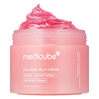 medicube Collagen Jelly Cream- Niacinamide & Freeze-Dried Hydrolyzed Collagen - Boosts skin's barrier hydration and gives 24h Glow & Lifted Look - No artificial color, Korean skincare (3.71 fl.oz.)